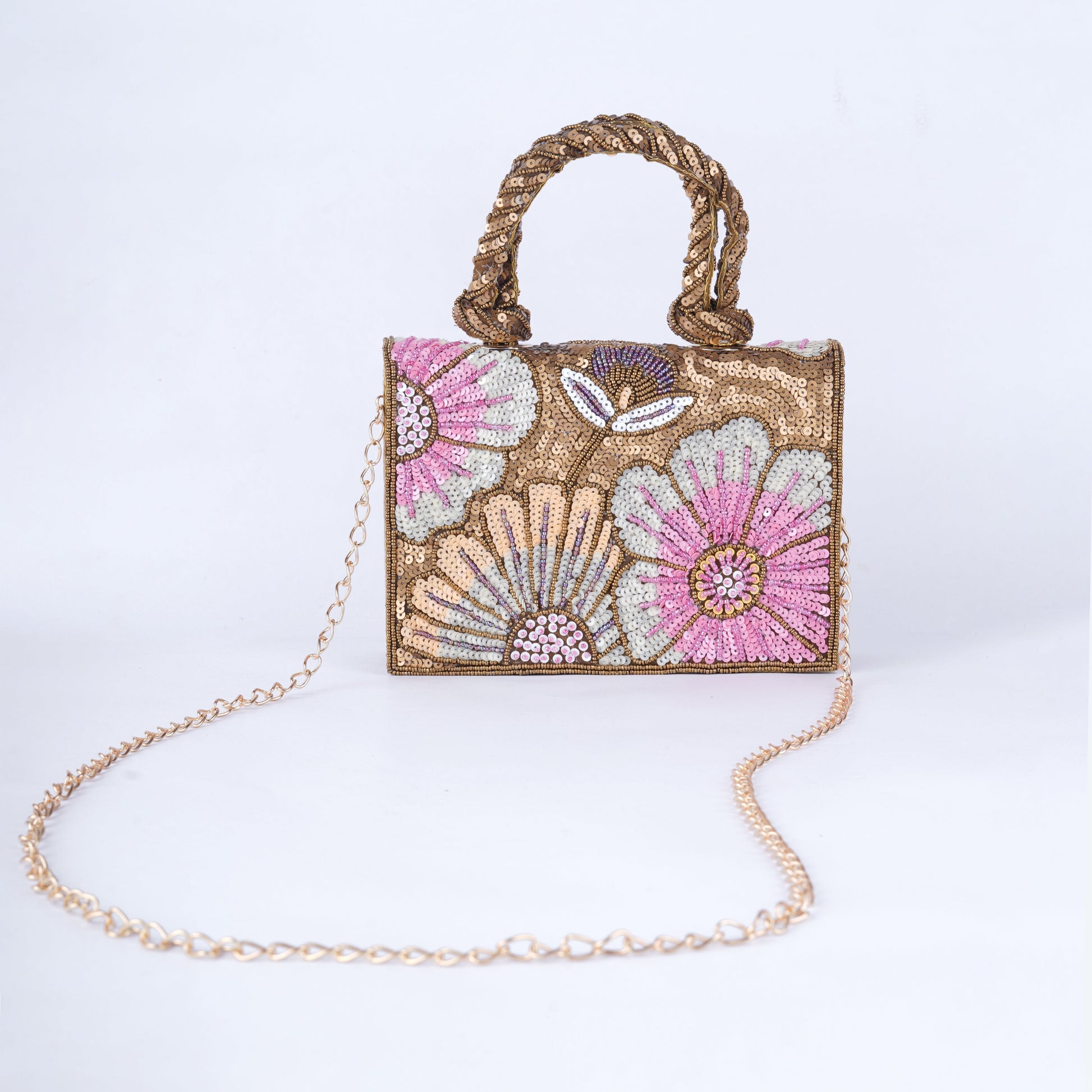 Bridal mini bag – handcrafted and embellished clutch perfect for wedding day essentials