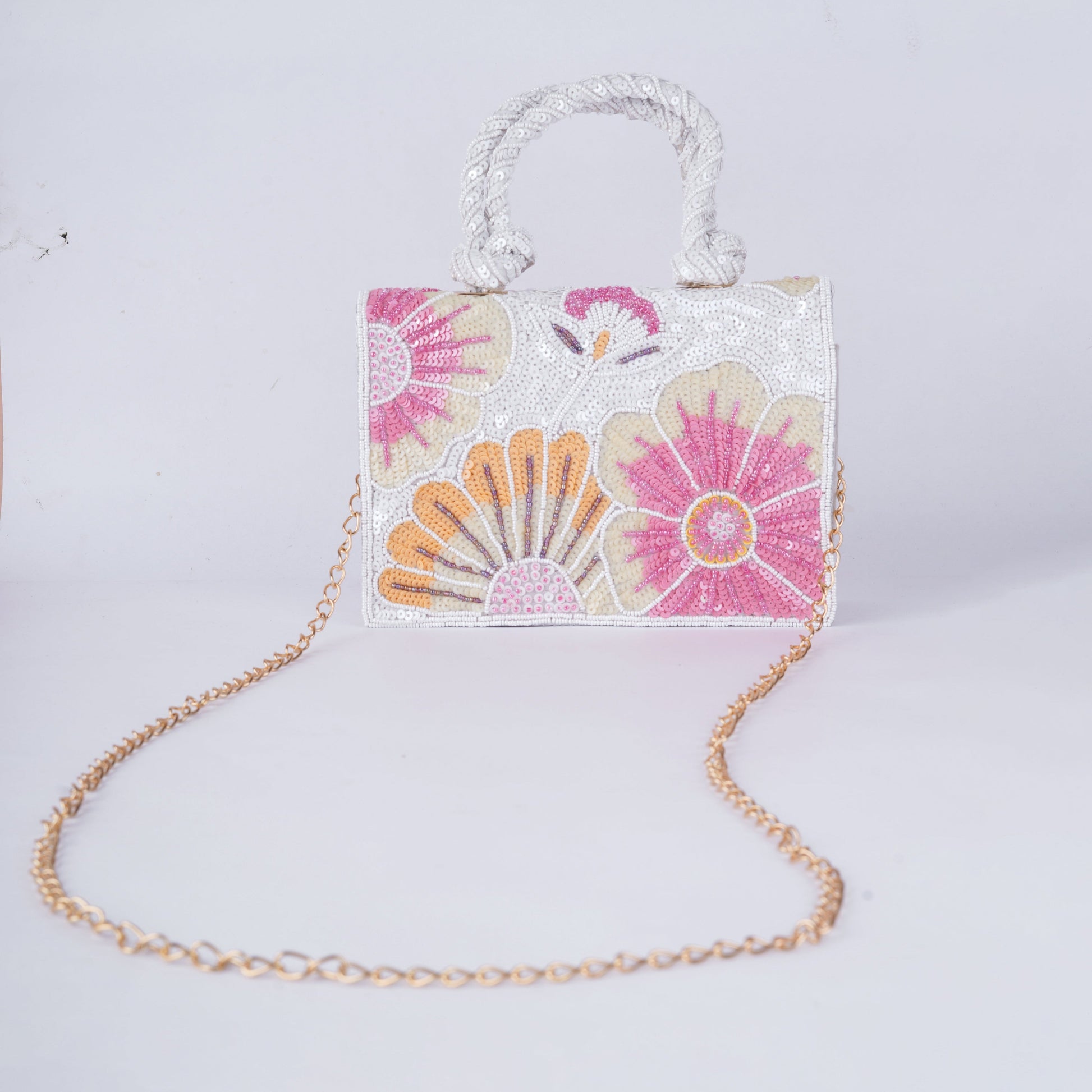 Handmade designer mini purse – embellished clutch bag to pair with sarees, lehengas, and salwar suits